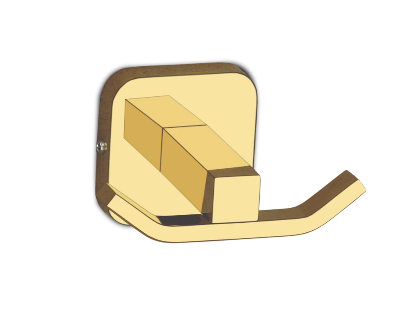 Wall-Mounted Robe/Cloth Hook – Gold Finish