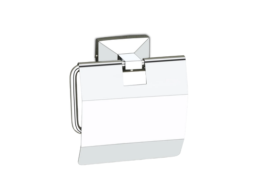 CHROME Toilet Paper Holder with Protective Cover