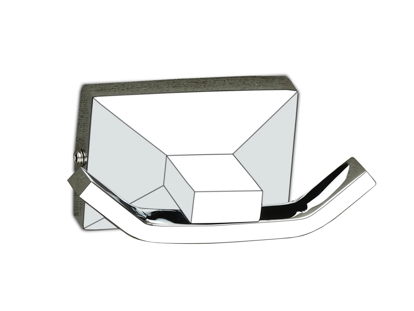 Modern Wall-Mounted Double Hook CHROME