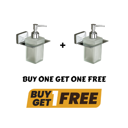 SOAP DISPENSER + FREE SOAP DISPENSER ROSE GOLD , CHROME. GOLD